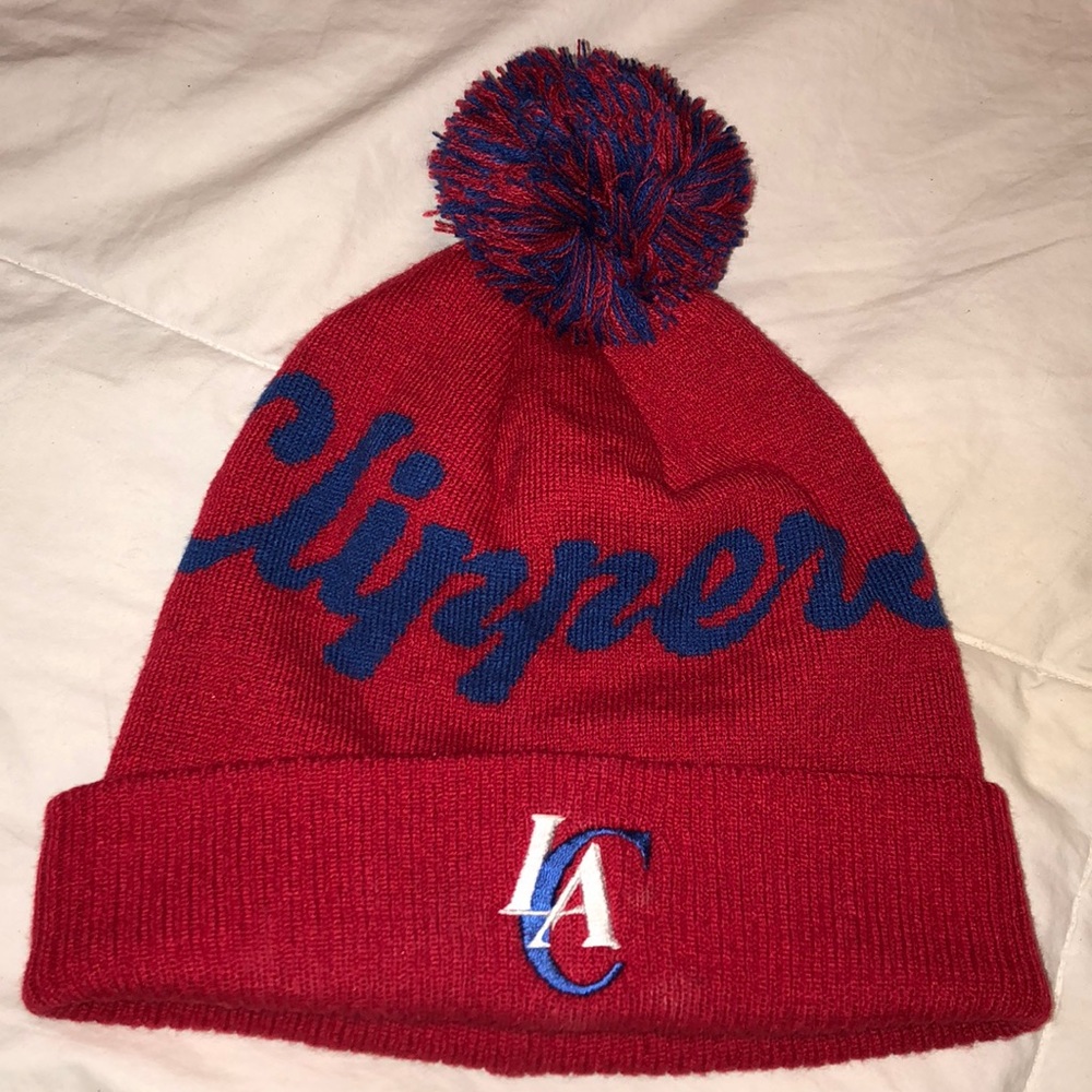 LA Clippers pom beanie